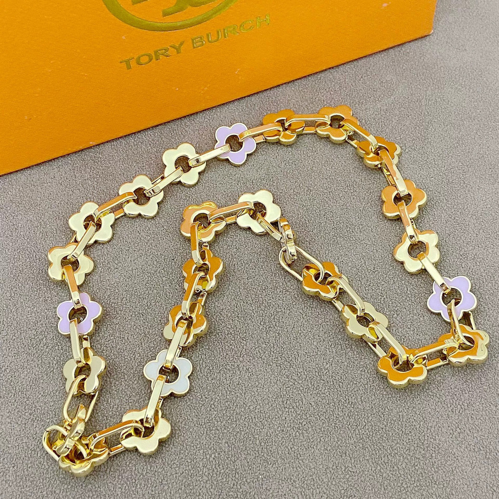 Tory Burch Delicate Flower Design Necklace